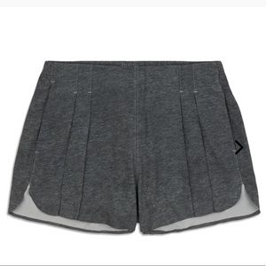 Lululemon gray pleated shorts. Size 4. 2” inseam. Great condition.